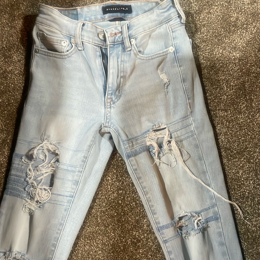 Aeropostale-Flex Effects High-Rise Jegging; 00 Short